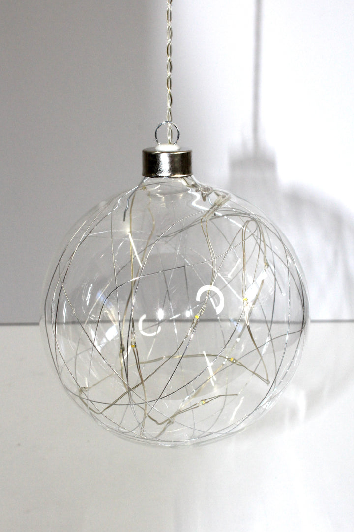 Clear Sphere Hanging Glass Light