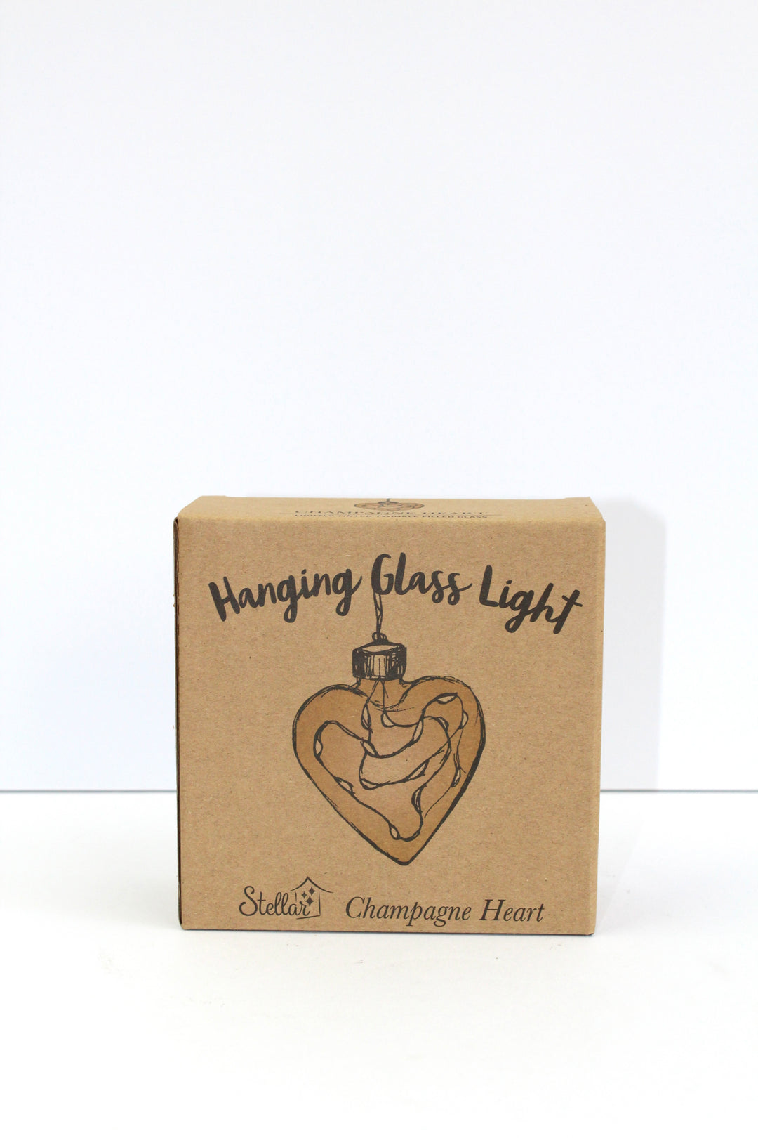 Champagne Heart Hanging Glass Light