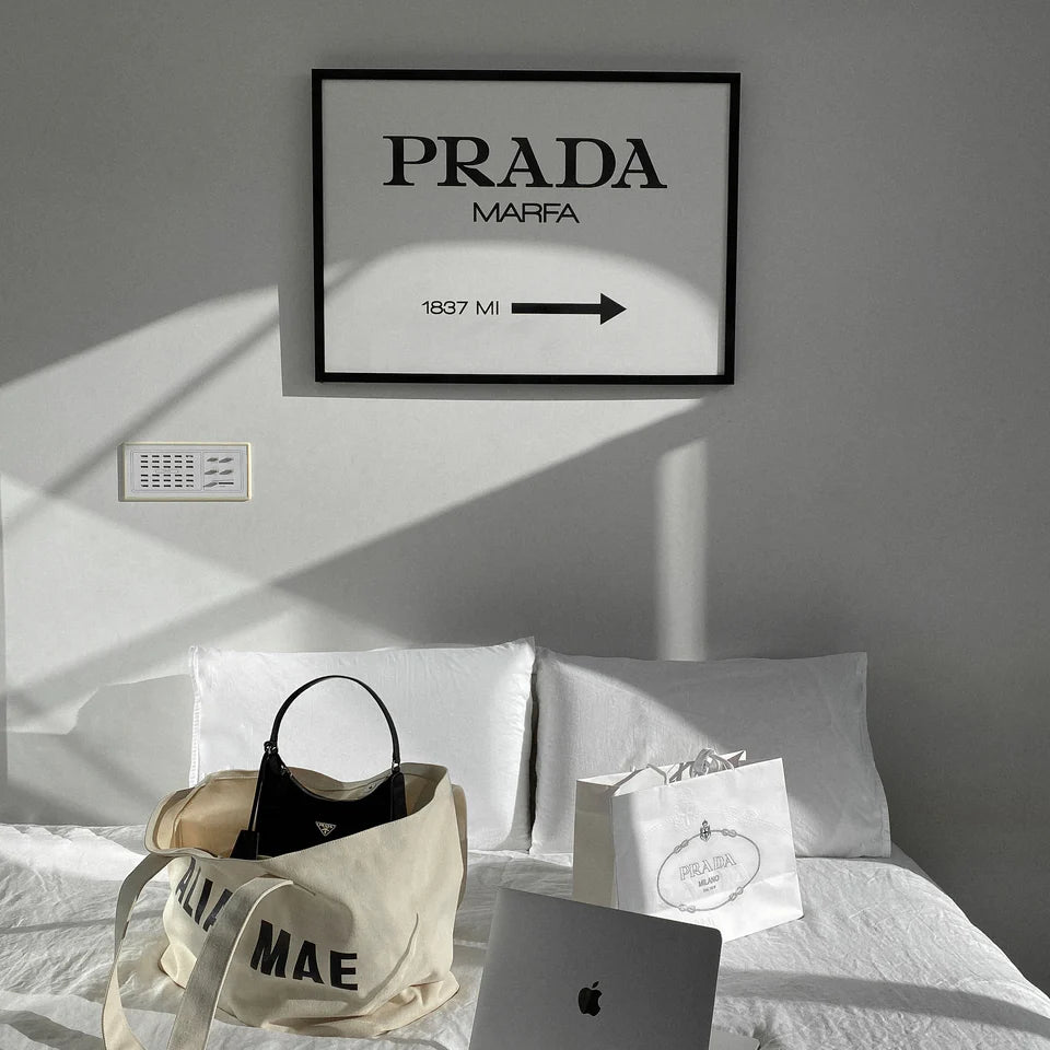 Black Framed - Prada Marfa Print
