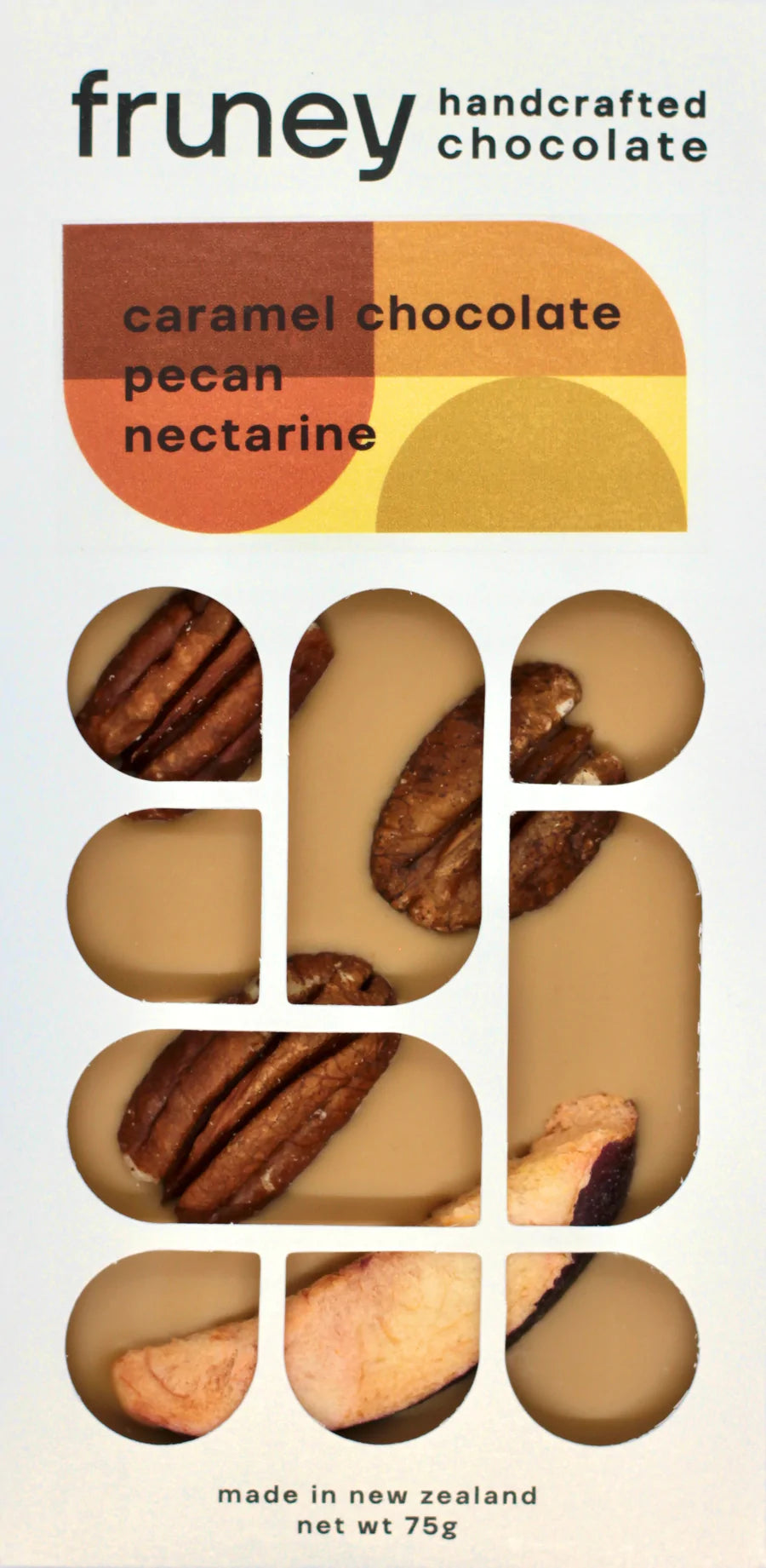 White Caramel Chocolate - Pecan/Nectarine