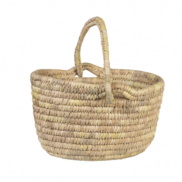 Grass Oval Shopping Basket