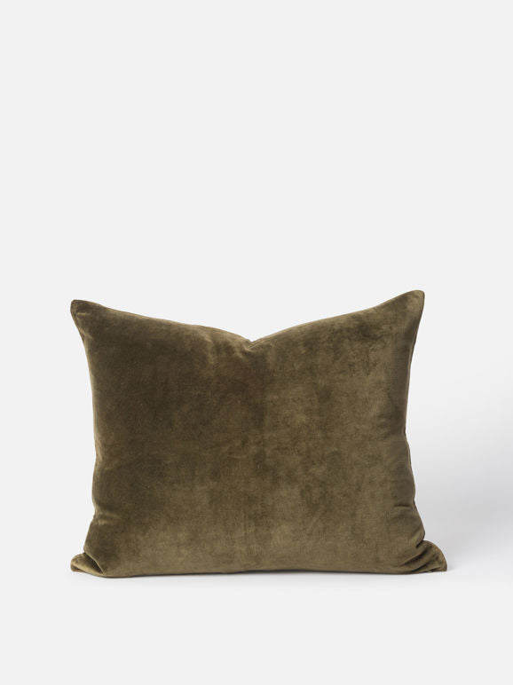 Cotton Velvet Cushion - Ivy 55x45cm